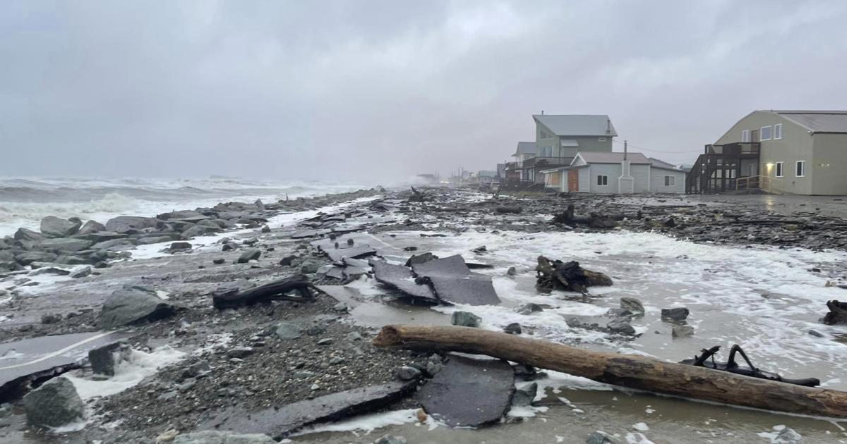 Historic Storm Causes Widespread Flooding And Damage Along West Alaska ...